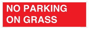 NO PARKING ON GRASS